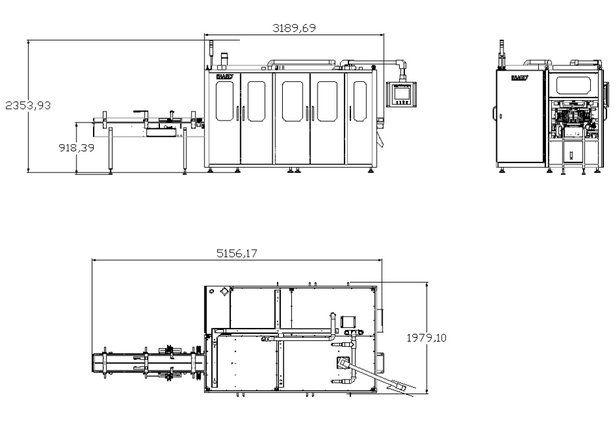 automatic packing machine size Размер автоматической упаковочной машины