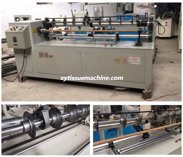 машина для продольной резки сердцевины крафт-бумаги