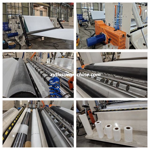 продольно-резательная машина для перемотки рулонов большого размера