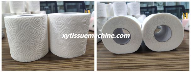 готовый рулон туалетной бумаги