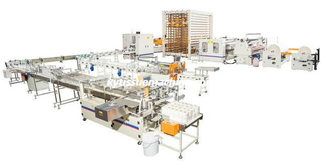 Высокоскоростная автоматическая линия для производства рулонов туалетной бумаги с клеевым ламинированием 10